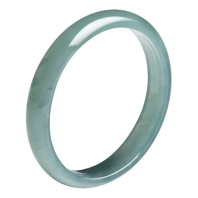 Natural A-grade Jade Blue Aqua Ring for Men and Women Basic Summer Cold and Fatigue Eliminating High Quality Jewelry Gift 5