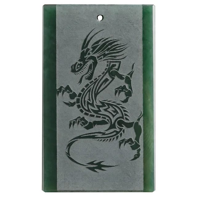 Genuine Natural Hotan Jade Moyu Dragon Pendant Talisman Zodiac High-end Male Traditional Ethnic Style Jade Pendant New Jewelry 4