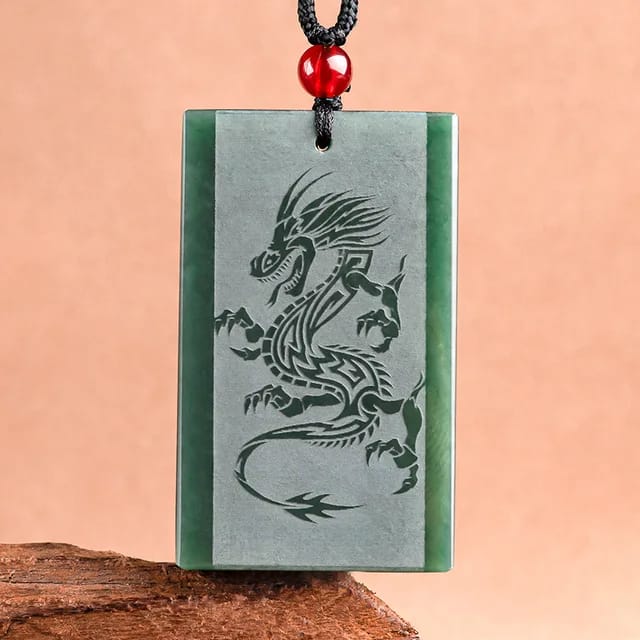 Genuine Natural Hotan Jade Moyu Dragon Pendant Talisman Zodiac High-end Male Traditional Ethnic Style Jade Pendant New Jewelry 3