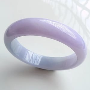 Lavender Jade Bangle Bracelet